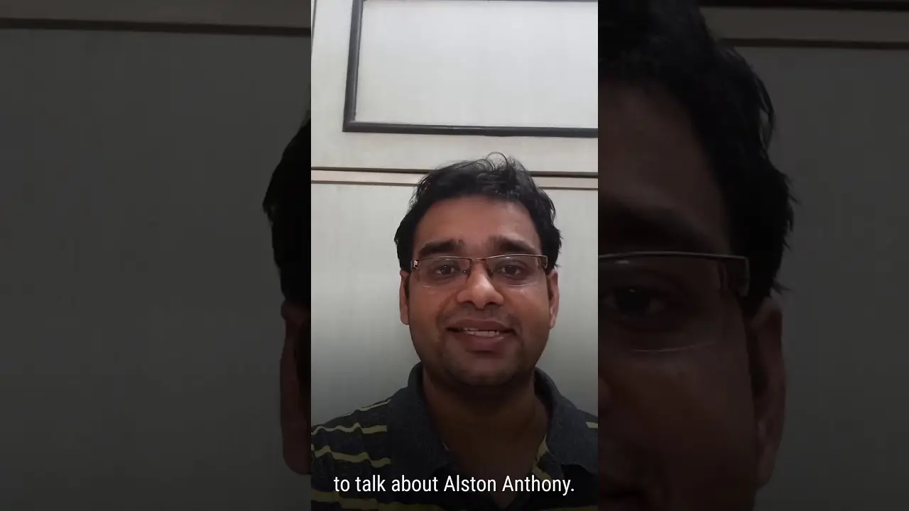 Kaushal Sheth, Founder, XENRION, recording a video testimonial for Alston Antony